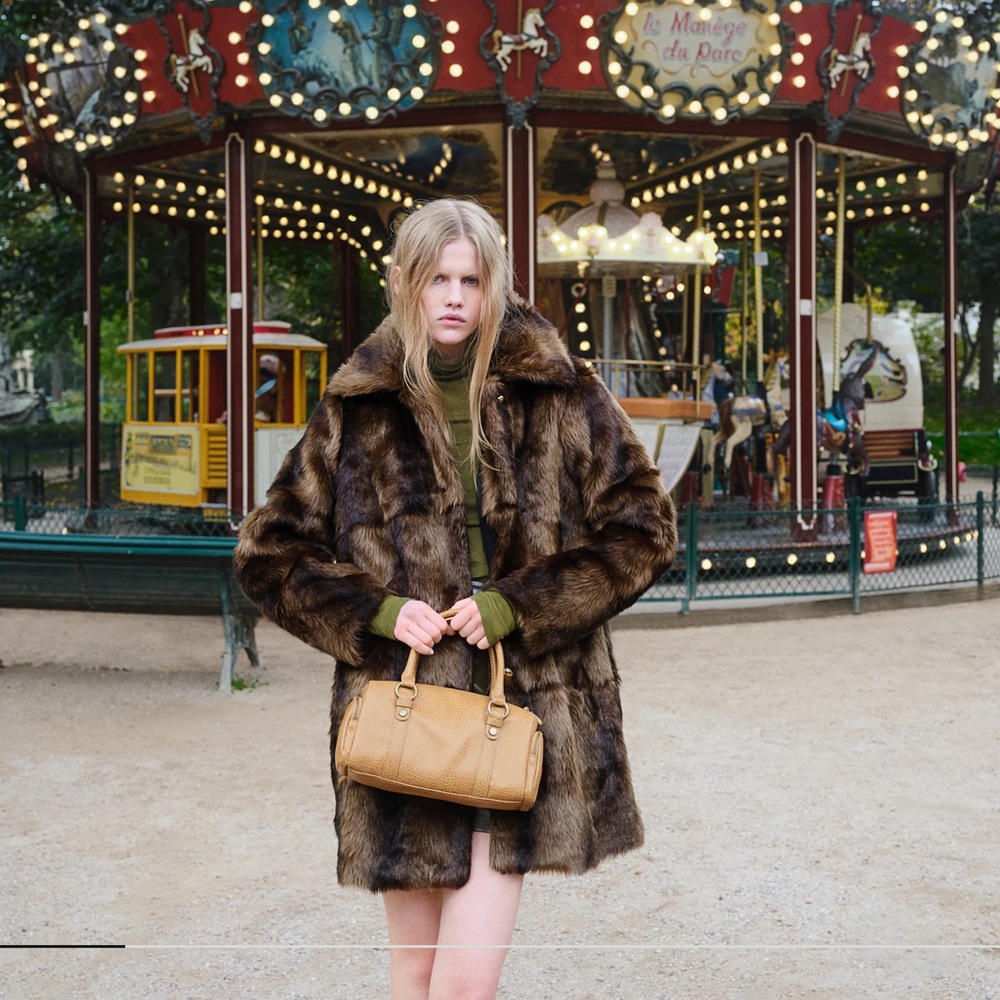 H&M FAUX FUR COAT
